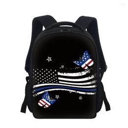 Schooltassen 12inch Casual kleuterschool Boektas Studenten kleine Amerikaans vlaggenpatroon bedrukt jongens kinderen rugzak kinderen cadeau