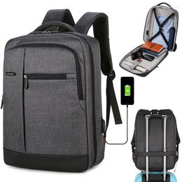 Sacs d'école 15.6 pouces sacs à dos d'ordinateur portable pour homme voyage Multi USB chargeur mâle collège affaires sac à dos sac pour garçons Mochila