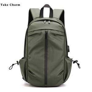 Sacs d'école 156 pouces sac à dos pour ordinateur portable pour hommes prise USB sac à dos de voyage en plein air sac de jeunesse mâle travail quotidien marque noir 230823