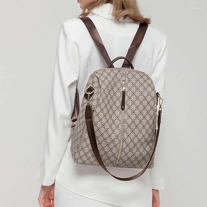 Sacs d'école 2023 Mode Femmes Sac à dos Fleurs Imprimer Vintage Sac Casual Paquet Femelle Étanche Grande Capacité Rétro Loisirs