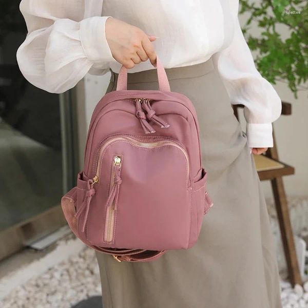 Sacs d'école 2023 Vente de petits sacs à dos pour femmes, style décontracté, mini sac pour fille mignonne, deux bretelles, voyage durable