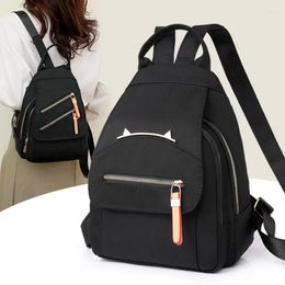 Sacs d'école 2024 grande capacité Style Simple cartable décontracté voyage femmes sac à dos imperméable Oxford tissu mode femme sac à bandoulière