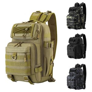 Schooltassen 20L Vissen Rugzakken Tactische Assault Bag Militaire Pack Sling Army Molle voor Outdoor Wandelen Kamperen Jacht Rugzak Borst 230905