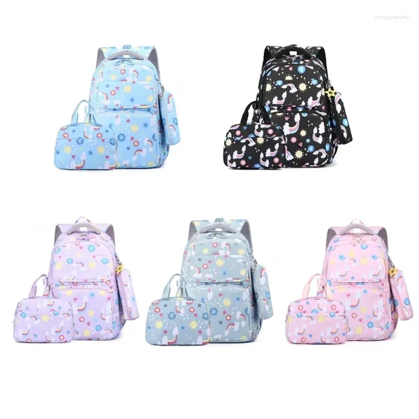 Sacs d'école 3 pcs / sacs sets pour les enfants enfants sac à dos pour adolescents déjeuner et crayon