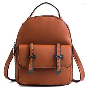 Sacs d'école Asds-Design Fashion Backpack Travel Pu Leather Small Women Backpacks for Teenage Girls