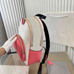 Sacs d'école sac à dos sacs à dos design sacs à dos femme sacs à dos mode couleur correspondant grande capacité sac à main en cuir épaule 220902