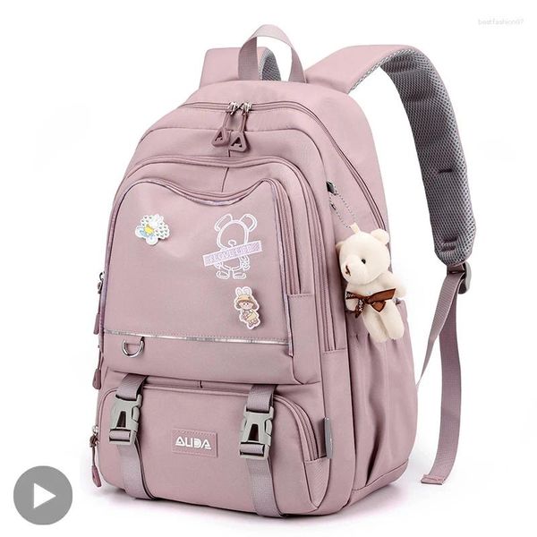 Sacs d'école Sac à dos classe cartable sac à dos pour fille enfants enfant enfant adolescent Bookbag primaire femme femmes sac à dos adolescent Kit