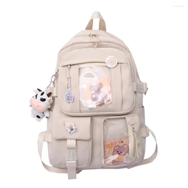 Mochilas escolares Mochila universitaria Mochila de viaje Linda estética con asa Adolescentes Libro de oso para niños Niñas Regalo