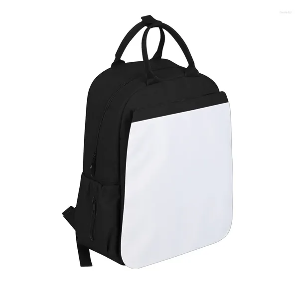 Sacs d'école sac à dos sublimation bricolage blanc blanc blanc grande capacité de grande capacité stagiaire multifonctionnel le sac d'organisateur pour la mère cadeau