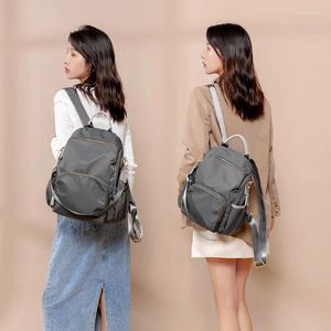 Mochilas escolares Mochila a prueba de ladrones Chica Lona Impermeable Mujeres Mochilas Para Mujer Bolso Mochila Feminina