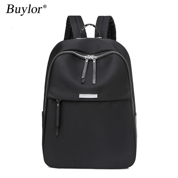 Mochilas escolares Buylor Oxford mochila para mujer, bolso de ordenador sencillo a la moda, bolso escolar para niñas, mochila de viaje de gran capacidad para mujer 230216