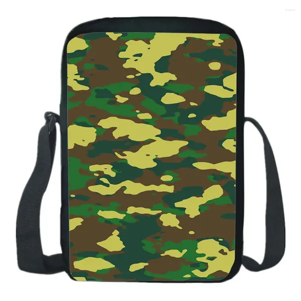 Bolsas escolares Camuflaje Bolso de hombro Nylon Mochila Cosplay Messenger Cartoon Mini