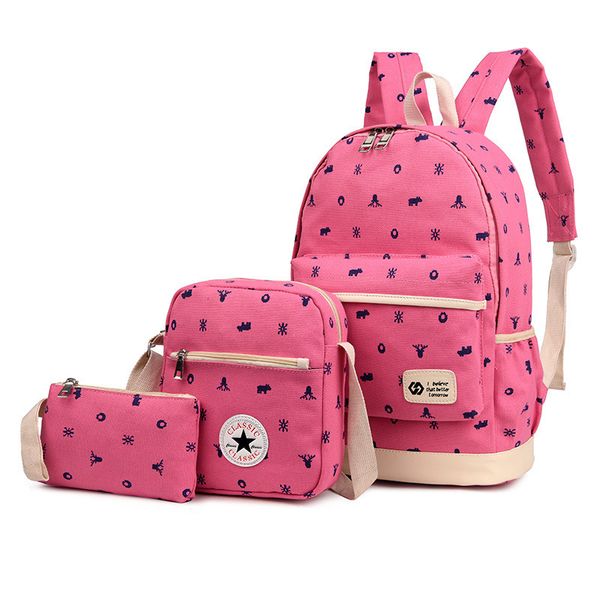 Sacs d'école Toile sac à dos pour femme sac à dos d'école pour enfant fille sac à dos pour enfant sac à dos d'école princesse ensemble Mochila bébé sac à dos d'école primaire 230713