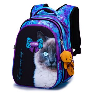 Sacs d'école Cartoon 3D Creative Horse Sac d'école pour enfants Girl Sweet Sac d'école pour enfants Léger et étanche Cartable d'école primaire 230713