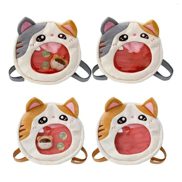 Sacs d'école Sac à dos en peluche de dessin animé Sac à jouets Portable Casual Polyvalent Mignon Bandoulière