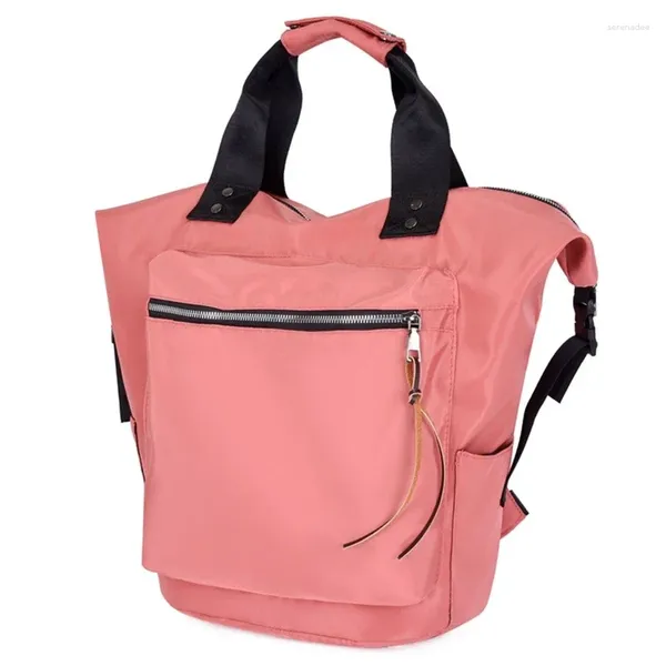 Bolsas escolares Mochila de nylon casual Mujeres Capacidad de gran capacidad Libro de viaje para adolescentes Estudiantes Satchel Bolso