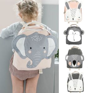 Schooltassen Kinderen Rugzak Dieren Ontwerp Meisje Jongens Rugzak Peuter Kinderen Schooltas Kleuterschool Cartoon Konijn Vlinder leeuw print Tas 230712