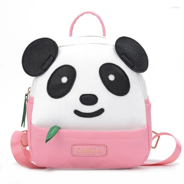 Bolsas escolares para niños para niñas Bolsa para niños Kindergarten 3-4-7 Girl Boy Simple Fashion Light Panda Linda Mochila Rugzak