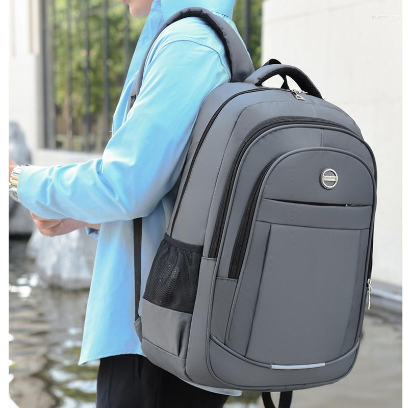 Студент колледжа для школьных сумок для подростков мальчиков большие мощности нейлоновые рюкзак для мужчин для отдыха.