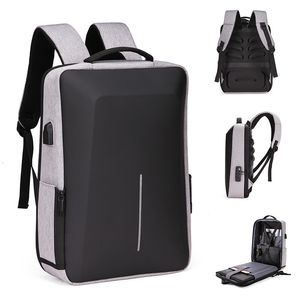 Sacs d'école Crossten Anti Theft Backpack Business Laptop Bag Étanche USB Charge 15,6 pouces Daypack Mochila EVA Impact protection 230728