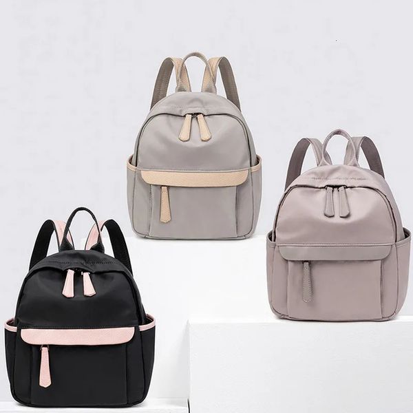 Mochilas escolares Mochila linda para mujeres Pequeñas bolsas de viaje al aire libre Sacos de estilo preppy Mochila de lona impermeable Mini mochila escolar para niñas 230927