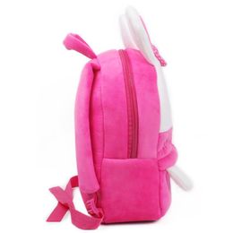 Schooltassen schattige rugzak peuter tas pluche dieren cartoon mini reizen met verstelbare gewatteerde riemen voor outdoor jl