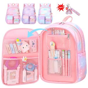 Sacs d'école mignons filles sacs d'école enfants école primaire sac à dos cartable enfants livre sac princesse cartable Mochila Infantil 2 Szies 230718