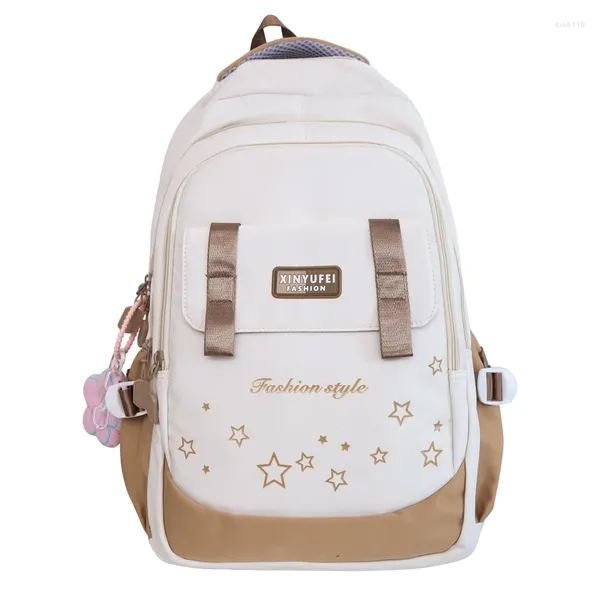 Mochilas escolares de nailon para mujer, morral de viaje a la moda para chicas adolescentes, portátil para mujer, bolso informal para estudiantes universitarios 2024