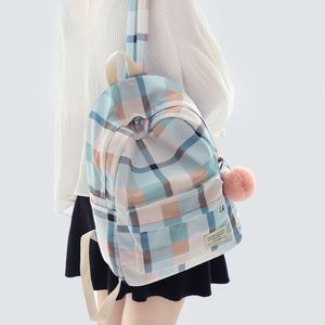 Sacs d'école Mignon femmes sac toile mode sac à dos femme sacs à dos conception pour filles plaid voyage école personnalité bagages 103 230817