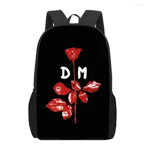 Schooltassen Depeches Bandmodus 3D -print voor jongens meisjes primaire studenten Backpacks Kids Book Bag Satchel Multifunctionele rugzak