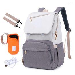 Sacs d'école sac à couches pour femme mode maternité Nappy bébé soins USB femme voyage soins infirmiers sac à dos poussette enfant sortir