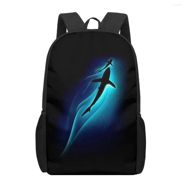 Sacs d'école Dolphin Animal 3D Pattern Sac pour enfants Girls Boys Book Book Kids Sackepack Grand Capacité