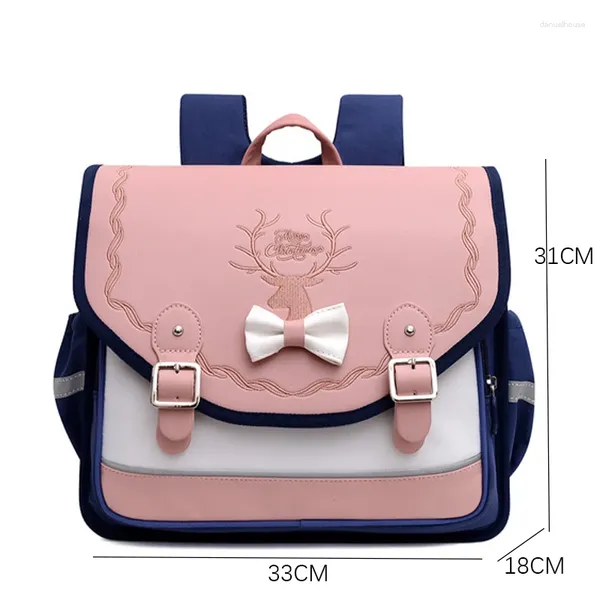 Sacs d'école Sac à dos élémentaire Boys Girls Version horizontale British British Imperproof Schoolbag Protecting Spine Showner Pack Kid