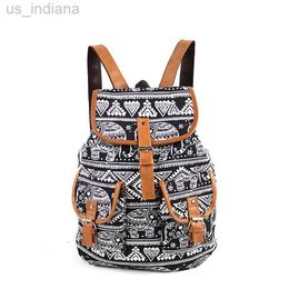 Bolsas escolares Bolsas escolares de estilo étnico mochila mochila para mujeres mochila de viajes mochila gran capacidad estudiante schoolbag plecak damski z230802