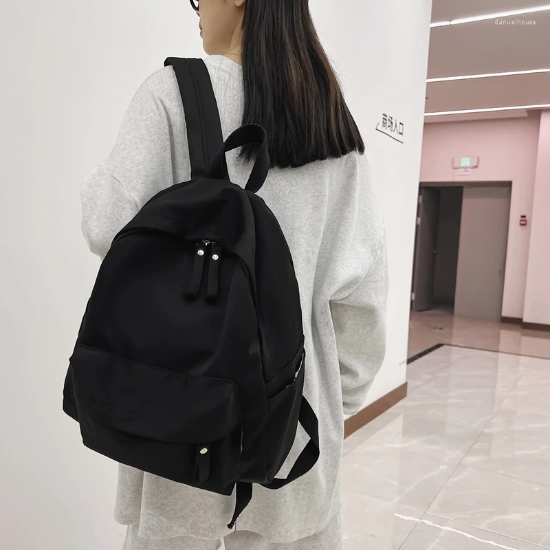 School Bags Fashion Backpack Casual Nylon Backpacks Large Capacity Women's Shoulder Bag For Teenagers Student Schoolbag Girl Travel Knapsack