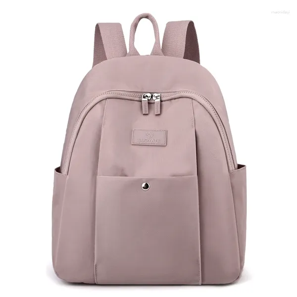 Sacs d'école Mode Multi Poches Femme Voyage Sac À Dos Joli Style Filles Shopping Haute Qualité Tissu SAC