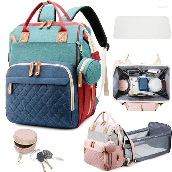 Sacs d'école Mode Momie Maternité Bébé Couche Nappy Grande Capacité Voyage Sac À Dos Maman Allaitement Pour Soins Femmes Enceintes Polyester2076