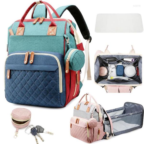 Sacs d'école Mode Momie Maternité Bébé Couche Couche Grande Capacité Voyage Sac À Dos Maman Allaitement Pour Soins Femmes Enceintes Polyester241p