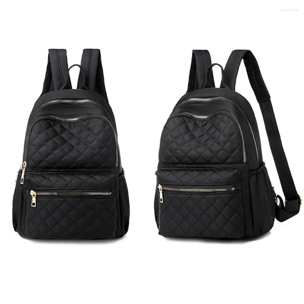 Bolsas escolares de la moda para mujeres a cuadros mochila tela duradera oxford bolso de estilo bonito niñas viajes femeninos