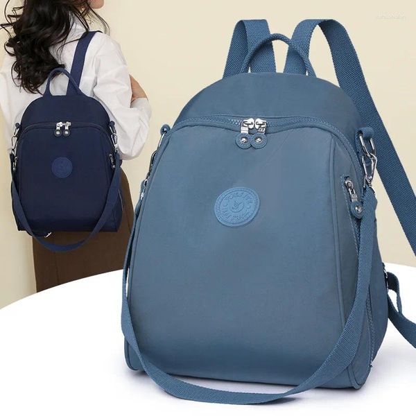 Mochilas escolares moda adolescente niñas mochila sólido ocio estudiante equipaje mujeres pequeño bolso de viaje casual mochila
