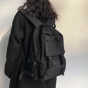 Sacs d'école mode femmes sac à dos étanche hommes sac à dos pour ordinateur portable sacs à dos pour filles femme Anti-vol sac de voyage noir Mochila