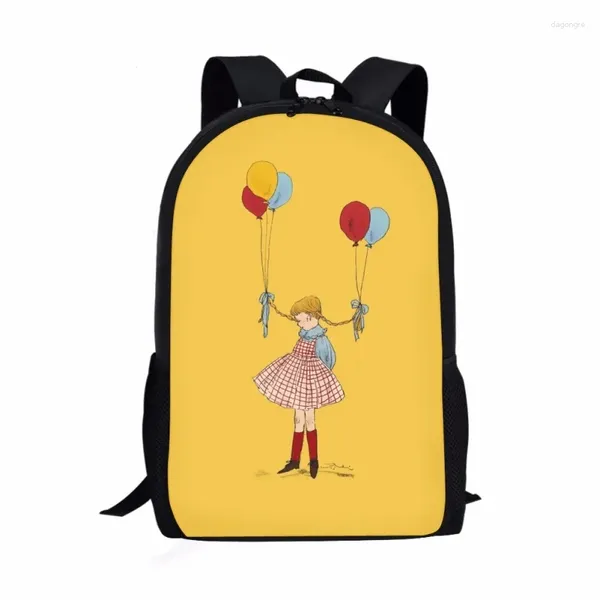 Bolsas escolares de moda Bolsa de estampado de estampado de niña joven para niños Mochila casual para niños adolescentes grandes capacidad