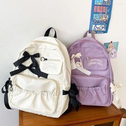 Bolsas escolares Backpack de la flor de la flor Kawaii lienzo de gran capacidad Estudiantes de la bolsa de la bolsa de los hombros de viaje