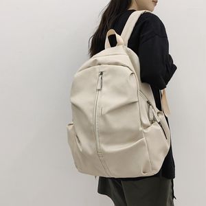 Mochilas escolares, Mochila plegable para mujer, Mochila de cuero PU, Mochila para mujer, Mochila multibolsillo para chicas adolescentes, Mochila para niños