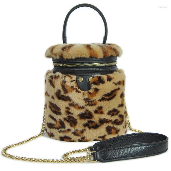 Bolsas escolares FXFURS 2023 REX FUR BUCKET BACK LEOPART