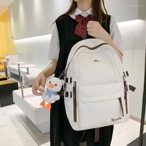 Sacs d'école fille sac à dos imperméable en Nylon Ins Style coréen japonais Kawaii sac de voyage cartable sac à dos pour ordinateur portable