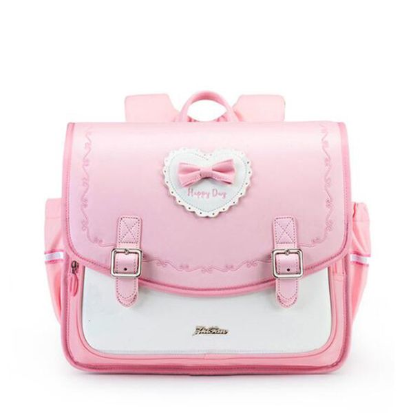 Sacs d'école Sac à dos pour filles Sac à dos en cuir imperméable Sac à dos d'école pour enfants Sac à dos d'école orthodontique pour enfants Mochila Escolar 230713