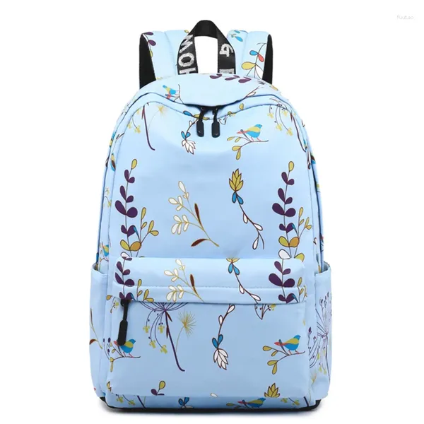 Mochilas escolares para niñas, mochilas informales impermeables para ordenador portátil, bolso de viaje con estampado de flores, Mochila para mujer, Mochila A Dos Mochila