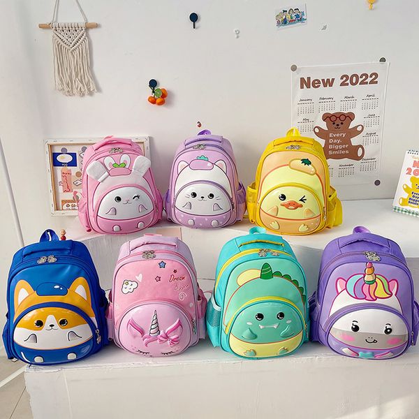 Sacs d'école GNWXY école primaire cartable fille dessin animé mignon maternelle cartable 5-9 ans enfants protection de la colonne vertébrale sac à dos garçon 230712