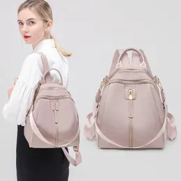 Schooltassen GPR Leather Women Backpacks Ladies Travel Girl's Bag Fashion Sling voor vrouwelijke rugzak
